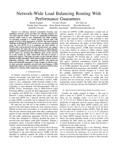 Network-Wide Load Balancing Routing With Performance Guarantees