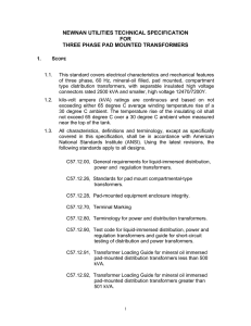 Three-Phase Pad Mounted Transformer