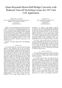 Quasi-Resonant Boost-Half-Bridge Converter with Reduced Turn