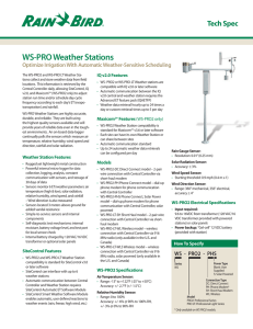 WS-PRO Weather Stations