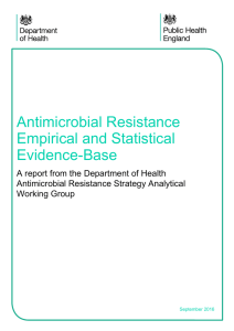 Antimicrobial Resistance Empirical and Statistical Evidence
