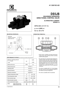 DS5JB Solenoid Valve Datasheet | Hydraulic Control