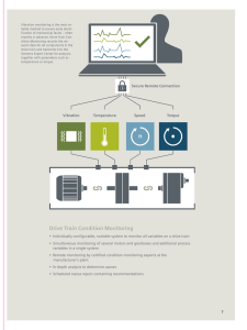 Drive Train Condition Monitoring - CC