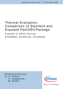 Comparison of Standard and Exposed Pad DSO Package