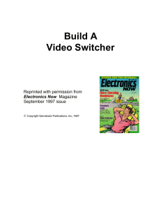 Build A Video Switcher