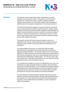 Assembling and testing electronic circuits
