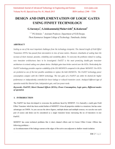 design and implementation of logic gates using finfet technology