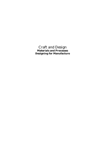 Materials and Processes: Designing for Manufacture