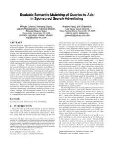 Scalable Semantic Matching of Queries to Ads in Sponsored Search