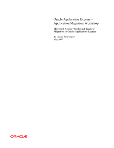 Microsoft Access Northwind Application Migration