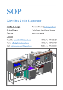 Glove Box-2 with Evaporator