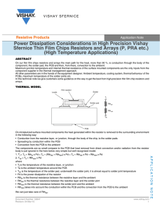 Power Dissipation Considerations in High Precision