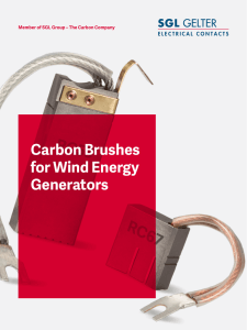 Carbon Brushes for Wind Energy Generators