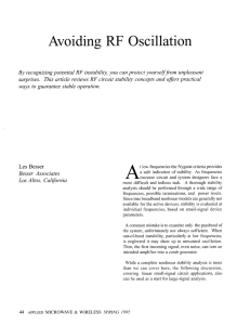 Avoiding RF Oscillation