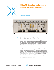 Using RF Recording Techniques to Resolve Interference