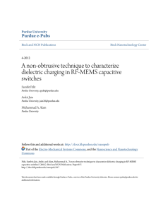 A non-obtrusive technique to characterize dielectric charging in RF