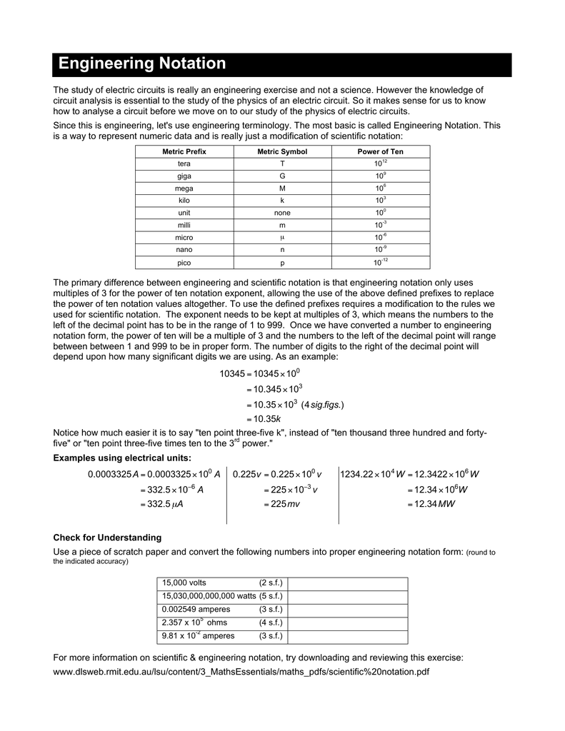 engineering-notation