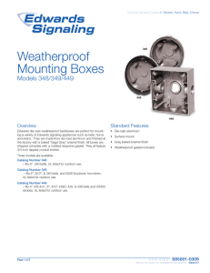 Weatherproof Mounting Boxes