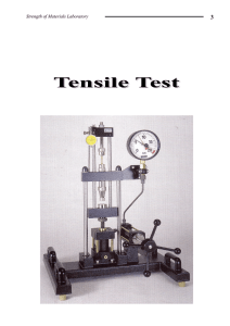 (Strength of Materials) Lab. for second stage of mechanics department