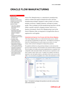 Flow Manufacturing