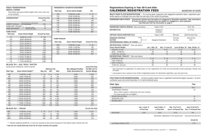 Calendar Registration Fees - Illinois Secretary of State