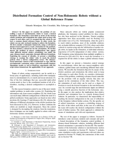 Distributed Formation Control of Non