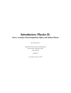 Introductory Physics II