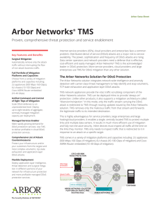 Arbor Networks TMS Data Sheet