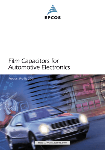 Film Capacitors for Automotive Electronics