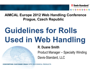 Guidelines for Rolls Used in Web Handling