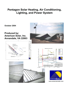 Pentagon Solar Heating, Air Conditioning, Lighting