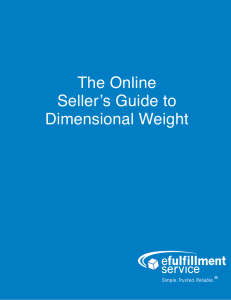 Online Seller`s Guide to Dimensional Weight