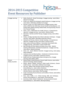 2014-2015 Competitive Event Resources by Publisher