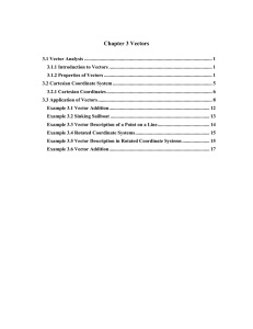 Chapter 3 Vectors