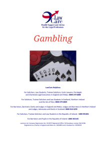 Gambling - LawCare