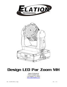 Design LED Par Zoom MH