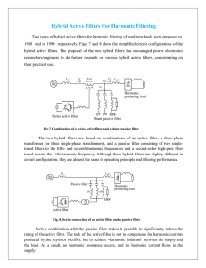 Hybrid Active Filters For Harmonic Filtering