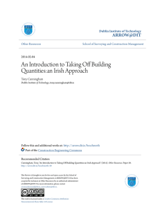 An Introduction to Taking Off Building Quantities:an