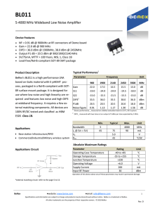 5-4000 MHz Wideband Low Noise Amplifier