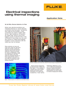 Electrical inspections using thermal imaging