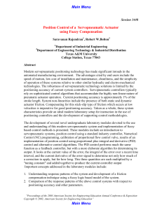 Position Control of a Servoneumatic Actuator using Fuzzy