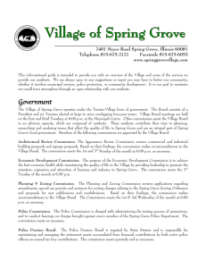 Village Departments - Village of Spring Grove