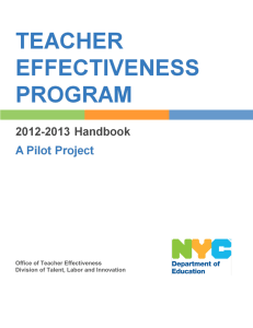 teacher effectiveness program-handbook