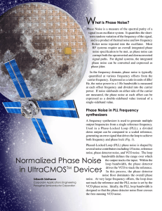 Normalized Phase Noise in UltraCMOSTM Devices