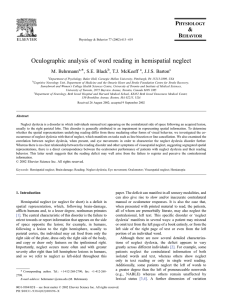 Oculographic analysis of word reading in hemispatial neglect