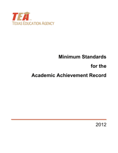 revised minimum standards