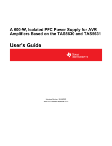 A 600-W Input, Isolated PFC Power Supply for