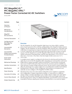 PFC MegaPAC-ELTM PFC MegaPAC-HPELTM Power Factor