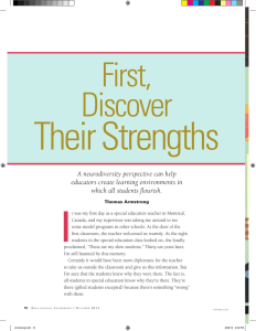 First, Discover Their Strengths
