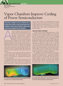 Vapor Chambers Improve Cooling of Power Semiconductors